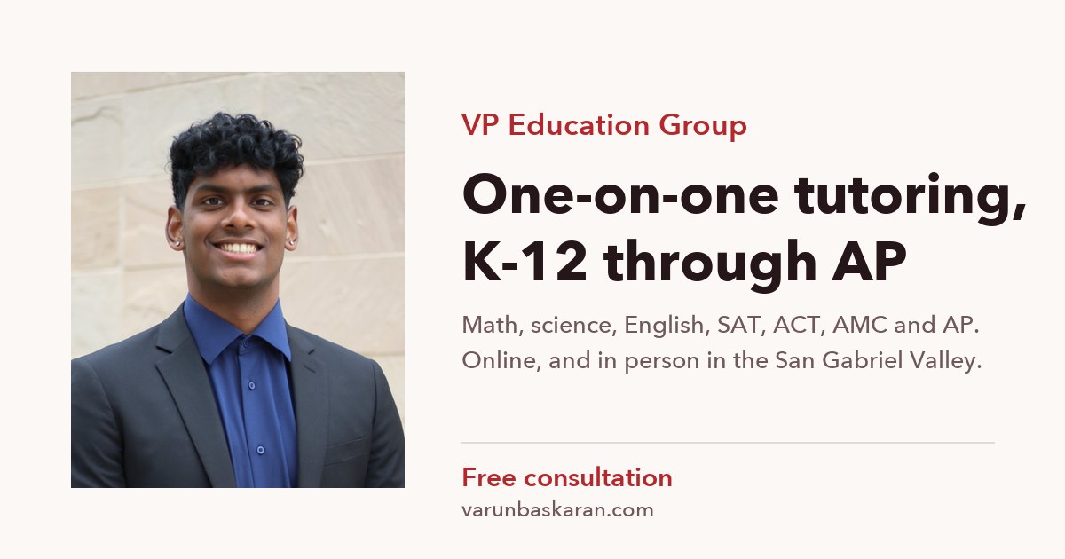 VP Education Group | One-on-One Tutoring, K-12 through AP